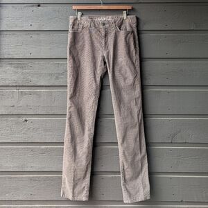 Eddie Bauer Truly Straight Taupe Corduroy Pants Size 6 33" Inseam